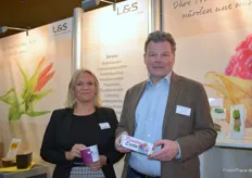 Katja Schumacher-Cohrt und Frank Schuh von der Lorentzen & Sievers GmbH. Das Unternehmen bietet eine Vielzahl an Verpackungs- sowie Vermarktungskonzepten an.